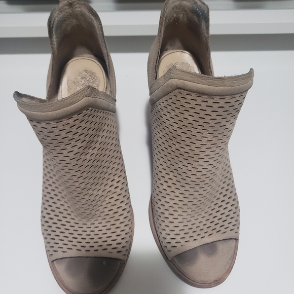 Vince Camuto Open Toe Booties - Picture 5 of 6